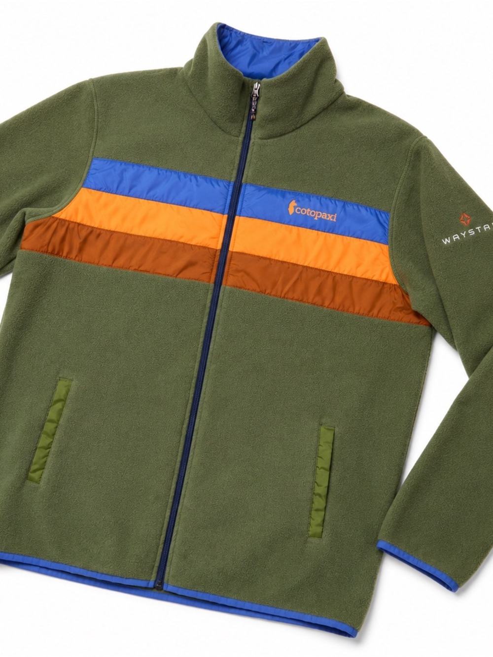 Cotopaxi Teca Fleece Full Zip Jacket Men’s XL Green Colorblock